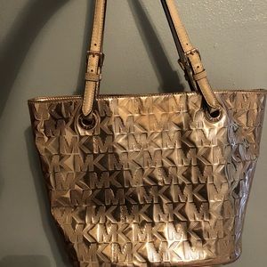 Michael Kors Rose gold handbag